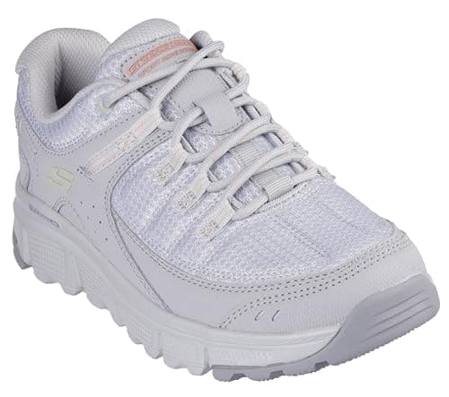 Skechers Mujer Summits At Kissimmee Zapatillas, Light Gray Synthetic/Textile/Trim, 38 EU