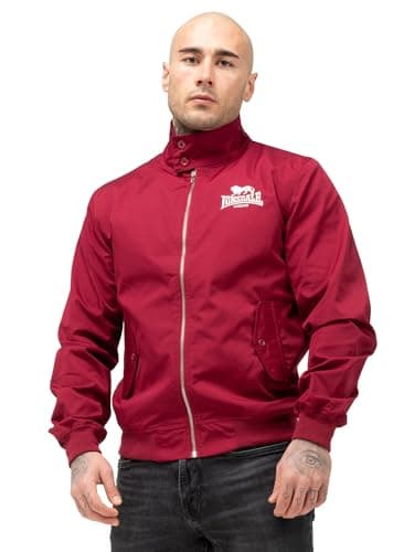 Lonsdale Clásico Chaqueta para Todas Las Condiciones, Rojo Cereza, XS para Hombre
