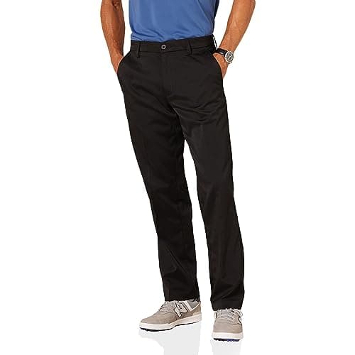 Amazon Essentials Pantalon de Golf Gardant Son Extensibilité Toute la Journée, Coupe Classique Homme, Noir, 36W / 28L