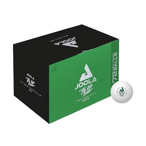 JOOLA 44287 Unisex – Erwachsene Flip 40+ Tischtennisbälle, weiß, One-Size