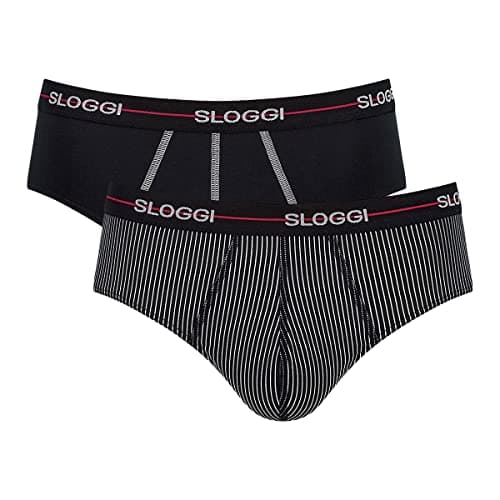 sloggi Uomo Start Midi C2P Box, Red - Dark Combination, 4