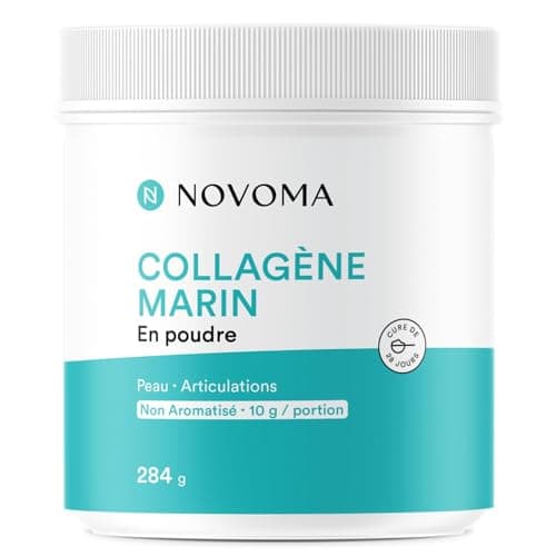 Collagene Marin Poudre Type 1 et 3 - Sans Arôme, Pot 284g - 1 Mois
