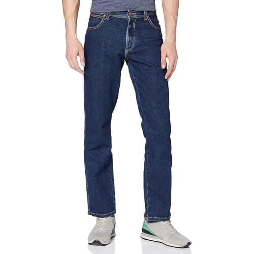 Wrangler Texas Pantalones para Hombre, Darkstone Blue, 50W / 32L