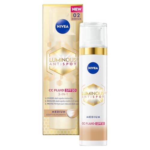 NIVEA LUMINOUS630® Crema antidecoloración CC SPF 30, Tono 02 / Medio 40 ml