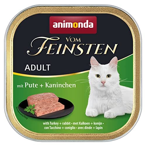 Animonda vom feinsten Nourriture Humide pour Chat Adulte - avec Dinde + Lapin - 32 x 100 g - Nourriture pour Chat - Nourriture Humide pour Chat et Chat
