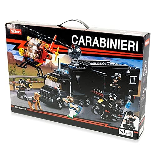 Nice Group Mattoncini - Costruzioni CARABINIERI Stazione Operativa Mobile mattoncini, Multicolore, Size 3 - M38-B0659