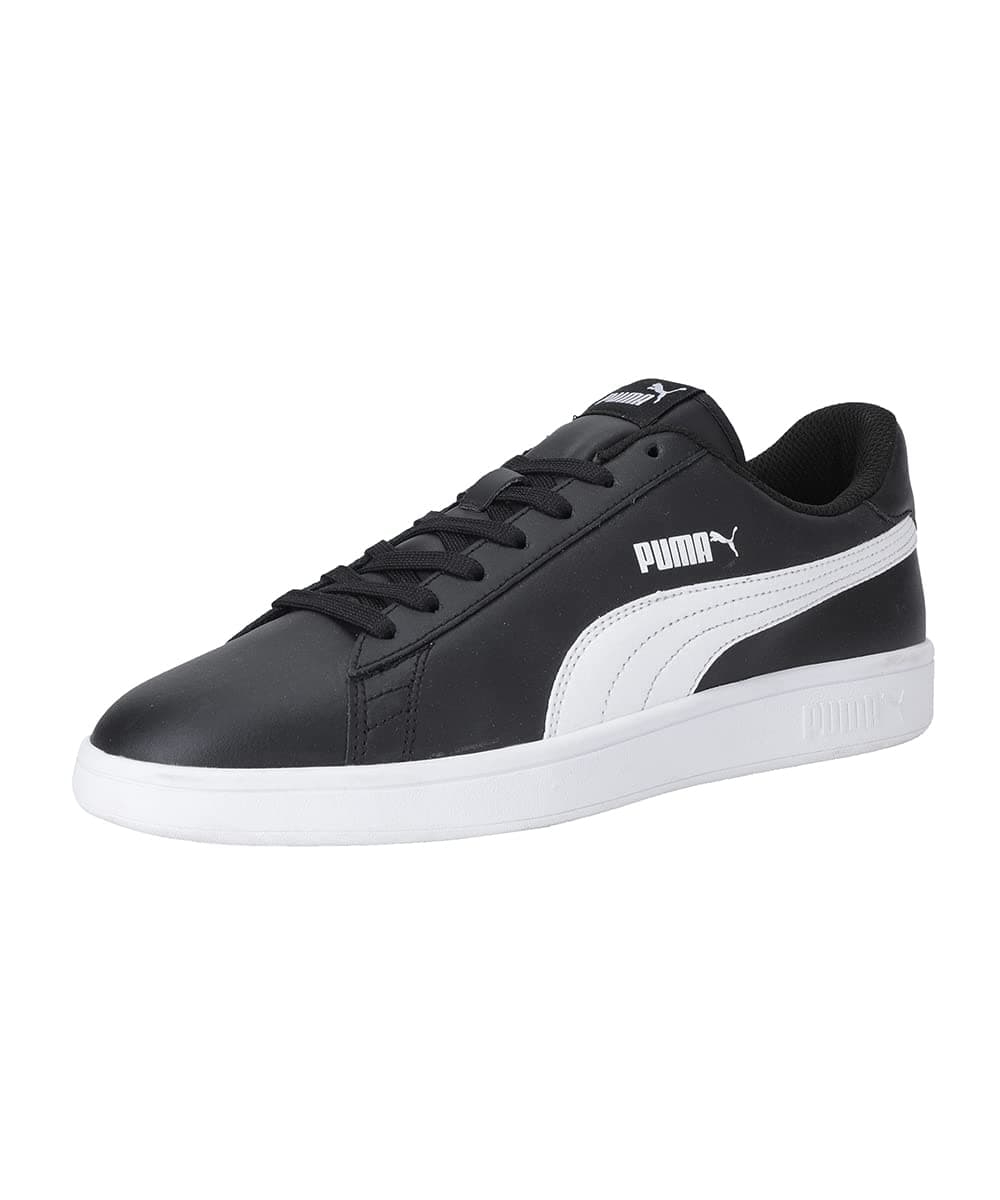 PUMA Smash V2 L, Zapatillas de Deporte Unisex adulto, Puma Black-Puma White, 38 EU