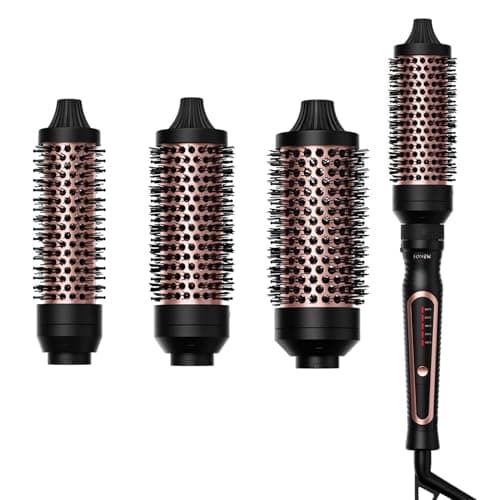 AraSyleon Brosse Thermique 3-en-1 (32/38/45mm) - Technologie Ions Céramique-Tourmaline, Anti-Frisottis, Idéale comme Brosse Chauffante pour un Styling Rapide