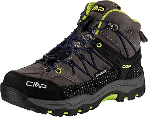 CMP Kids Rigel Mid Trekking Shoes Wp, Scarpe da trekking Unisex - Bambini e ragazzi, Graffite Marine 35UD, 29 EU
