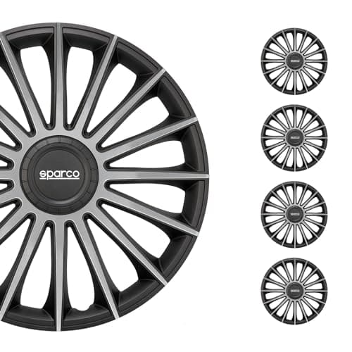 SPARCO Jeu d'enjoliveurs Sparco Torino 16-inch noir/argent