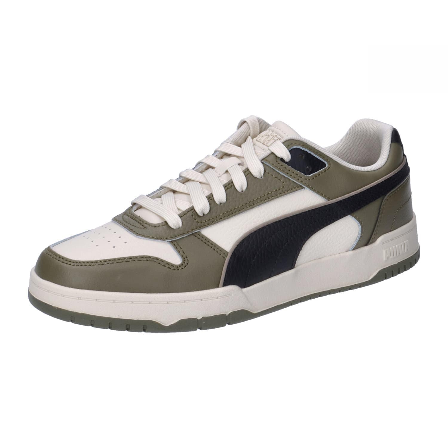 PUMA Rbd Game Low, Scarpe da Ginnastica Unisex - Adulto, Alpine Snow Puma Black Puma Olive, 36 EU