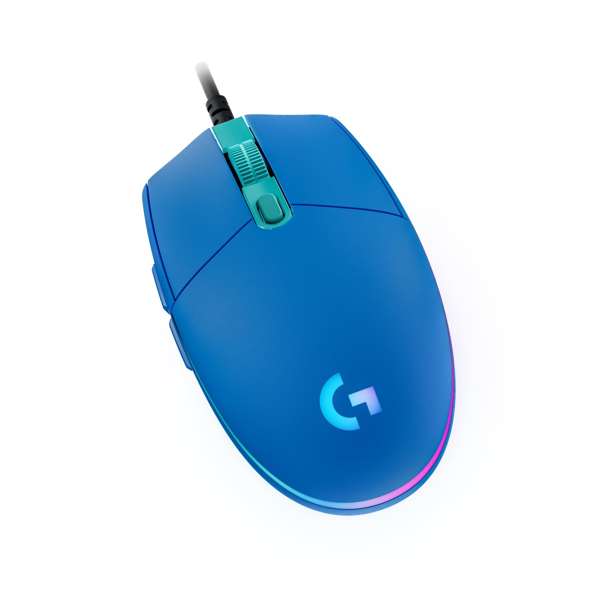 Logitech, USB, G203 LIGHTSYNC Ratón Gaming con Iluminación RGB Personalizable, 6 Botones Programables, Captor 8K para Gaming, Seguimiento de hasta 8,000 DPI, Ultra-ligero - Azul