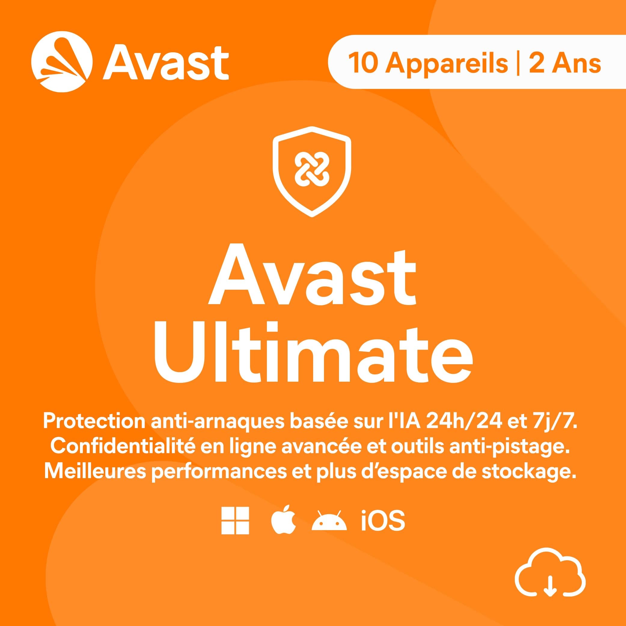 Avast Ultimate 2026 | 10 Appareils | 2 Ans | Code d’activation envoi par email