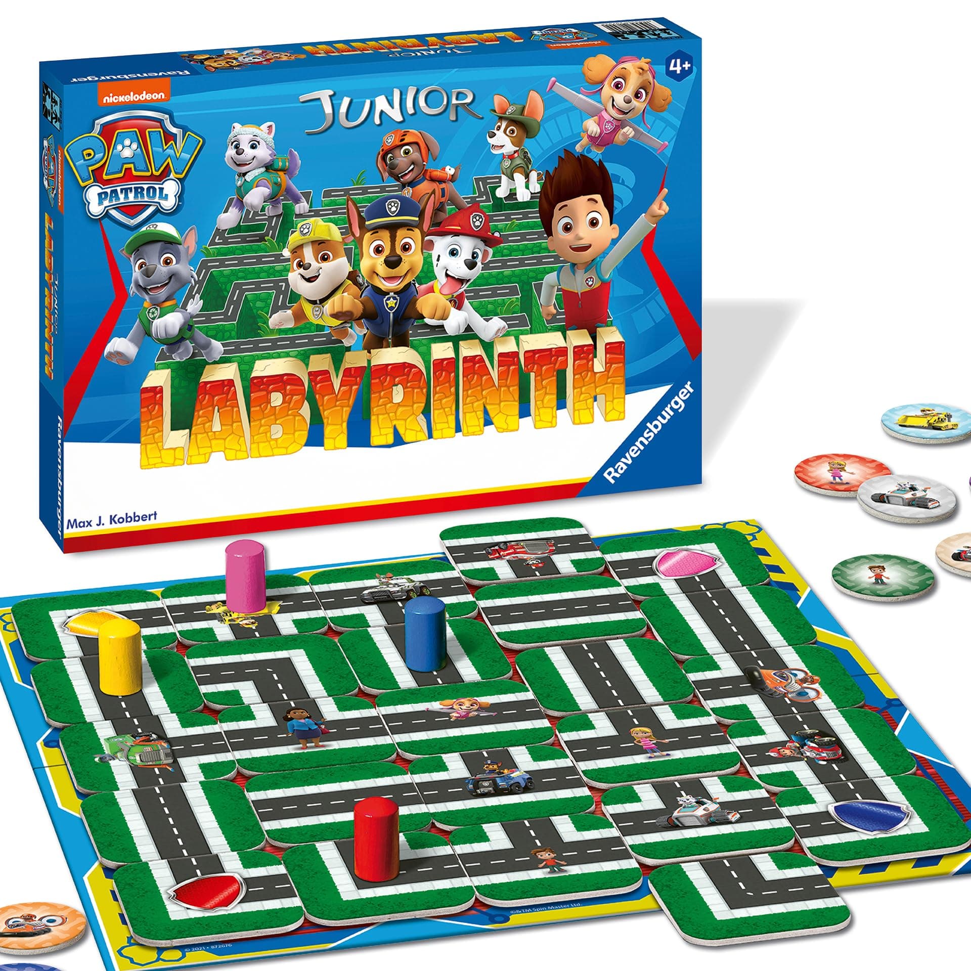 Ravensburger Kinderspiel Paw Patrol Junior Labyrinth 20799 - das bekannte Brettspiel von Ravensburger als Junior Version, Kinderspiel für Kinder ab 4 Jahren - Geburtstagsgeschenke